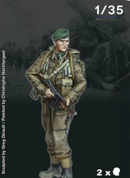 1:35 Resin Model Jigsaw Puzzle Kit Soldier Unpainted Free Shipping (British Army)