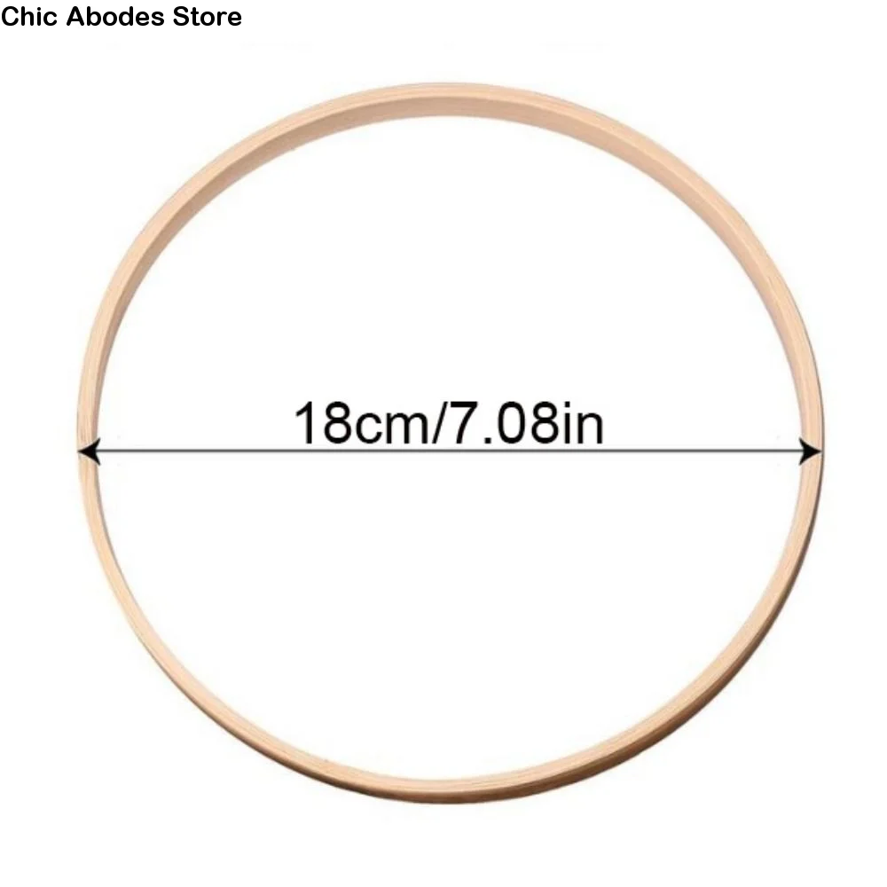 

Decorative Circle Round Bamboo Circle Bamboo 10-30cm Flower Wreath Ring Hanging Bamboo Hoop Frame Party