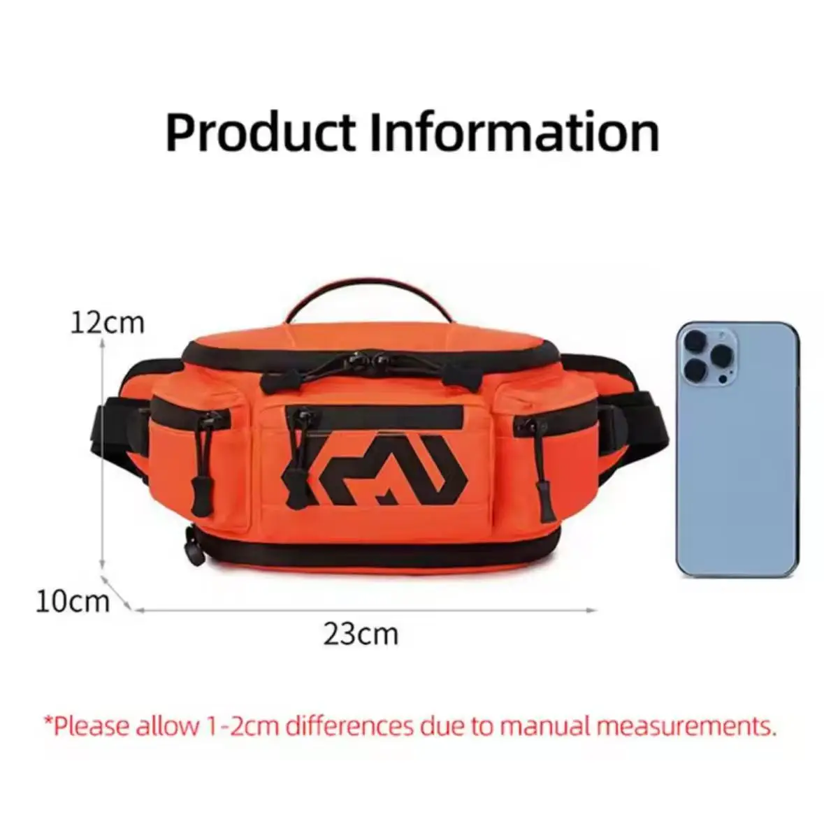 Cycling waist bag, motorcycle, mountain climbing, multi-functional men's hand-held crossbody bag