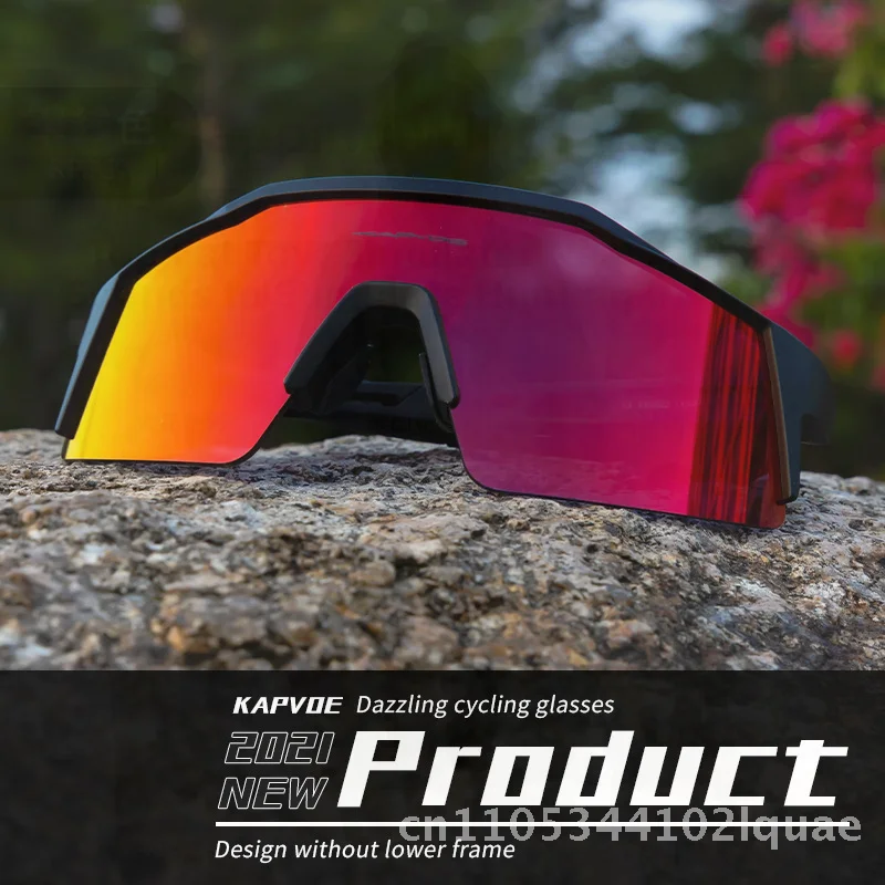 

Kapvoe унисекс велосипедные очки ветрозащитные поляризационные спортивные солнцезащитные очки со сменными линзами для бега на открытом воздухе, рыбалки