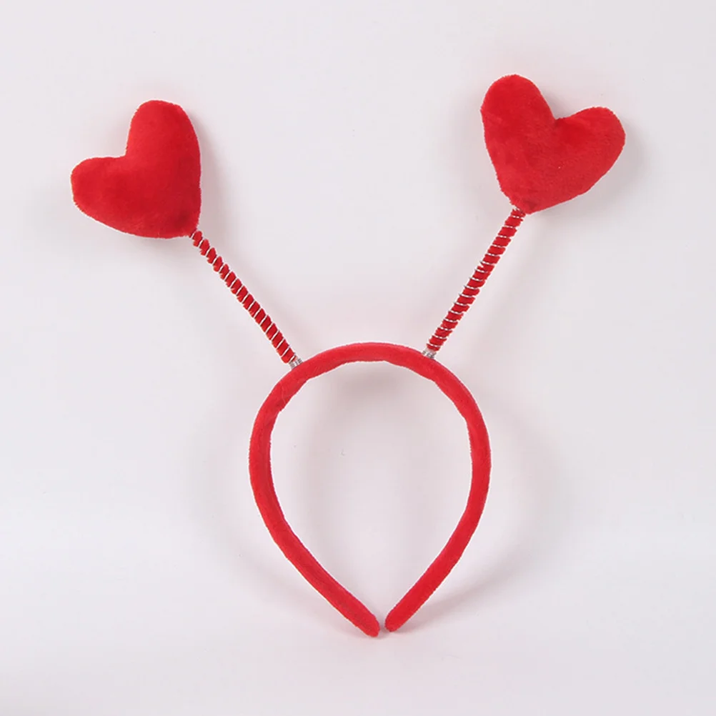 

2Pcs Love Heart Kids Headband Elegant Spring Hair Hoops Unique Hair Accessories for Girls Gift Fashion Headband