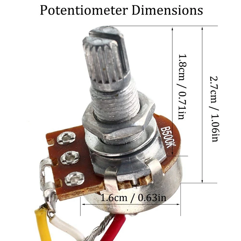 Lp Electric Guitar Pickups Wiring Harness Kit 2T2V 500K Pots 3 Way Switch With Jack For Dual Humbucker Gibson Les Pual Style Gui