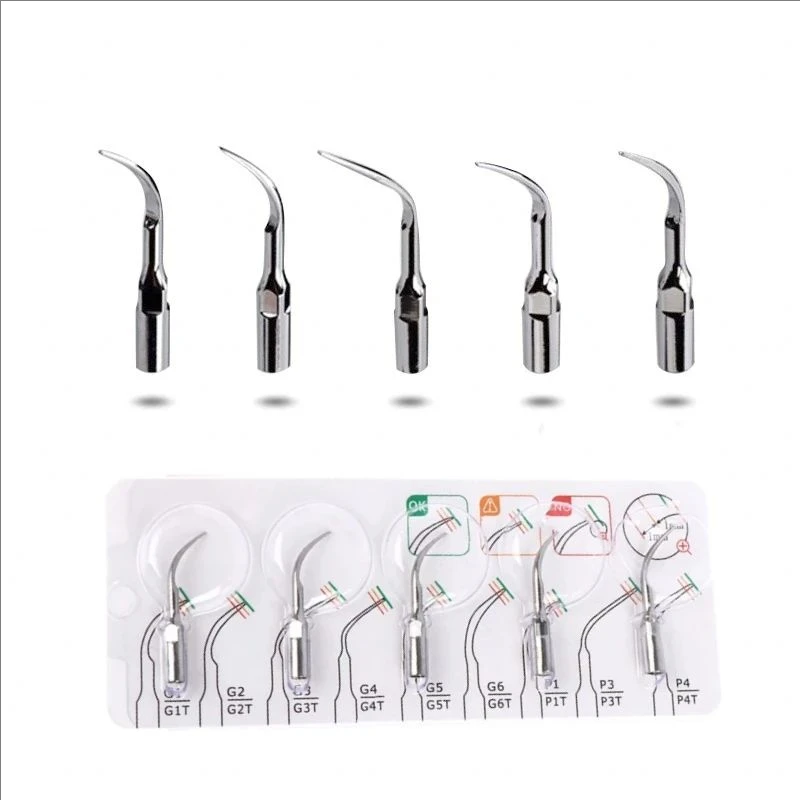 

Universal 5pcs Dental Scaler Tips Ultrasonic Scaler Tip G1/G2/G3/G4/P1 Fit for EMS/WOODPECKER Dental accessories