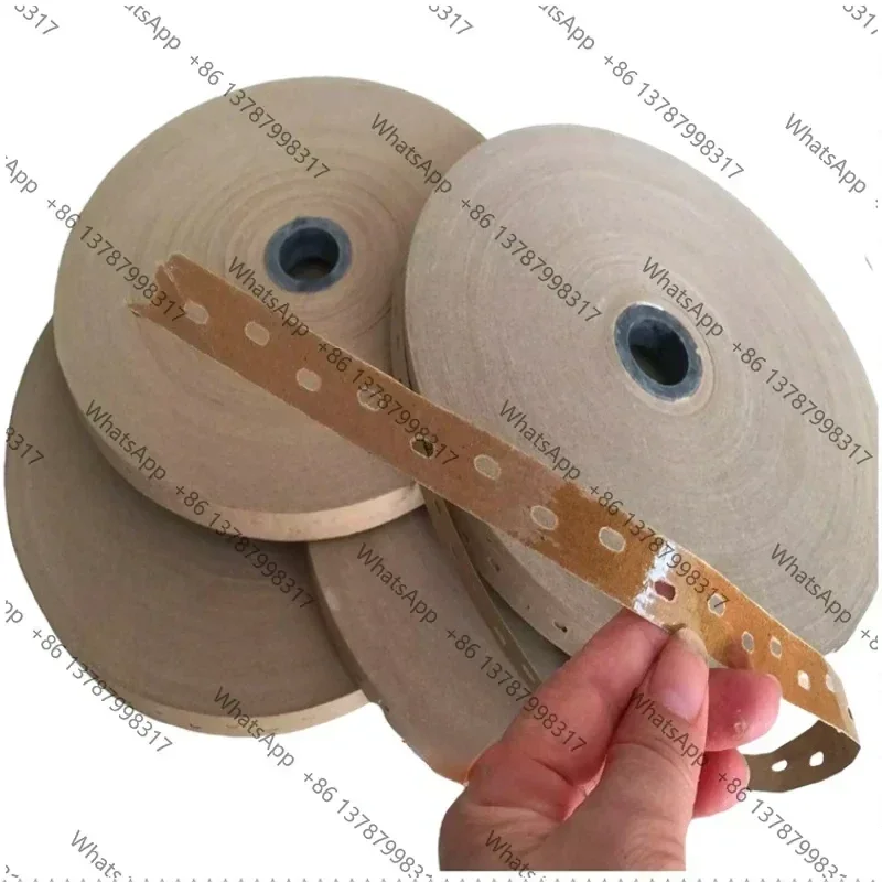 Re-moistened water tape veneer repair tape Veneer patch Furniture edge banding natural color wood veneer perforated tape