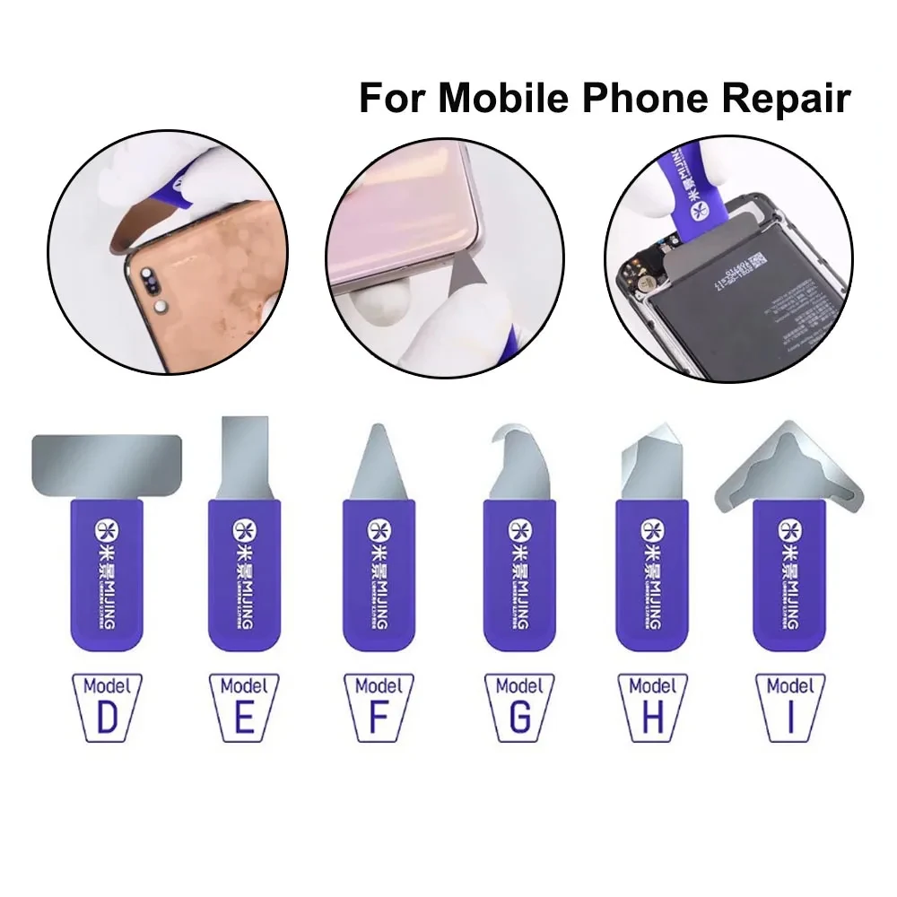 Mijing S6 Disassembly Blade Kit For iPhone 15 CPU Tin Glue CleaneOpening Pryer Screen Stand Splitter Piece Cutting Repair Tools