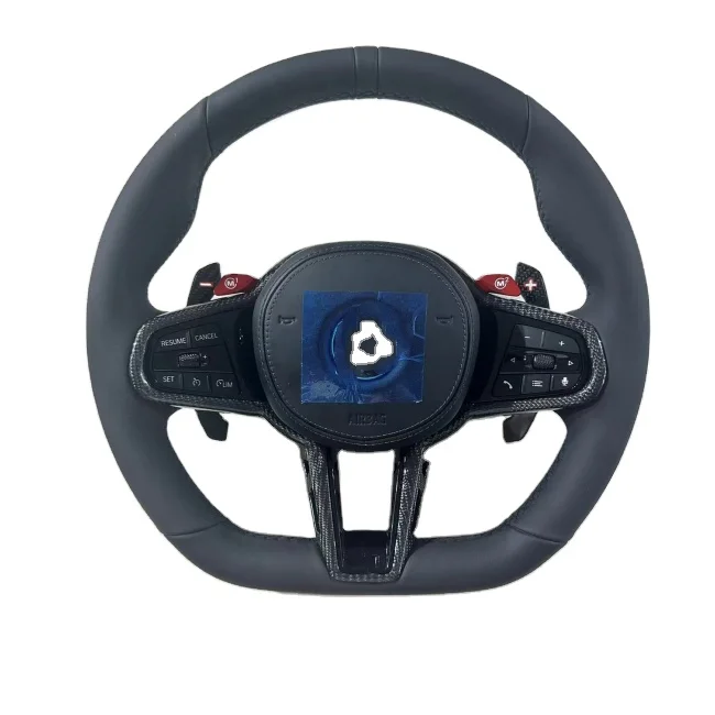 Volante de carro para corrida de couro, estilo esportivo M3, G30 G20 F30 E90 F32 F80 X1 X2 X3 X5, China Factory