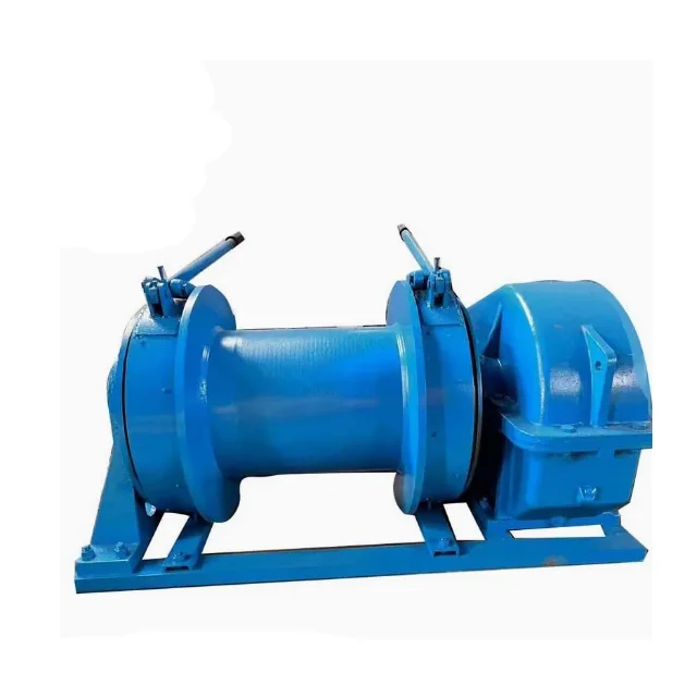 15 Ton Diesel Hand Brake Winch Steel Wire Rope (16mm Diameter) 15m/min Pulling Speed For Cranes Free Fall Punching Pile Works