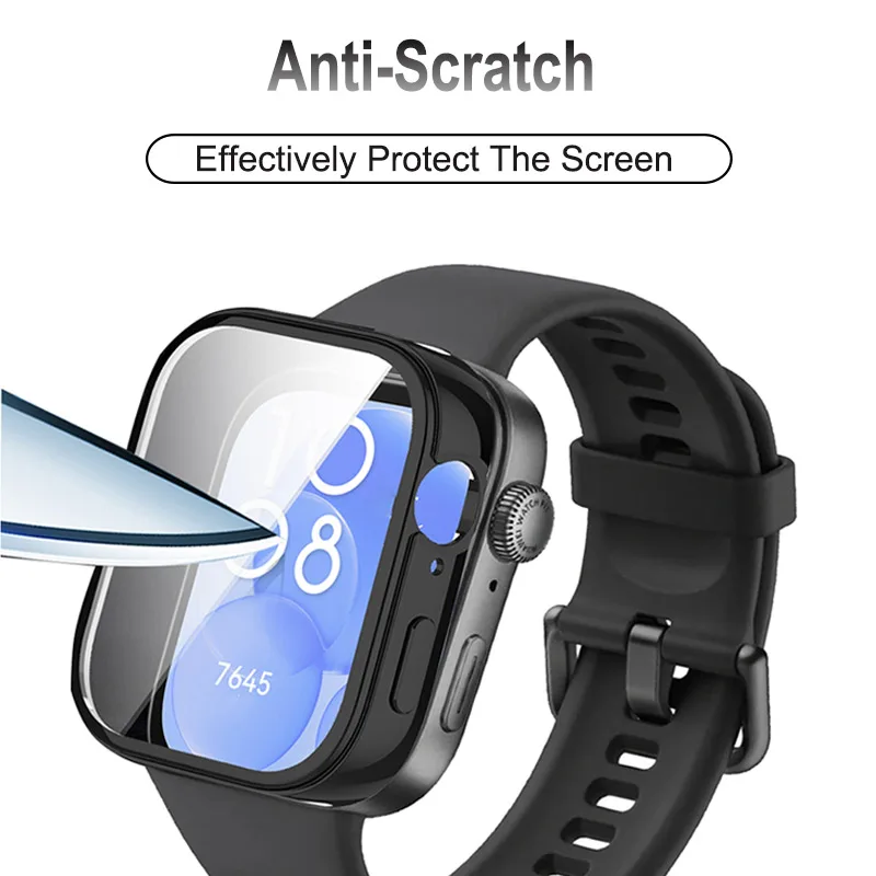 TPU Case For Huawei Watch Fit 3 Full Cover Cases Screen Protector For Huawei Fit3 Soft Bumper Shell Protection Accessories