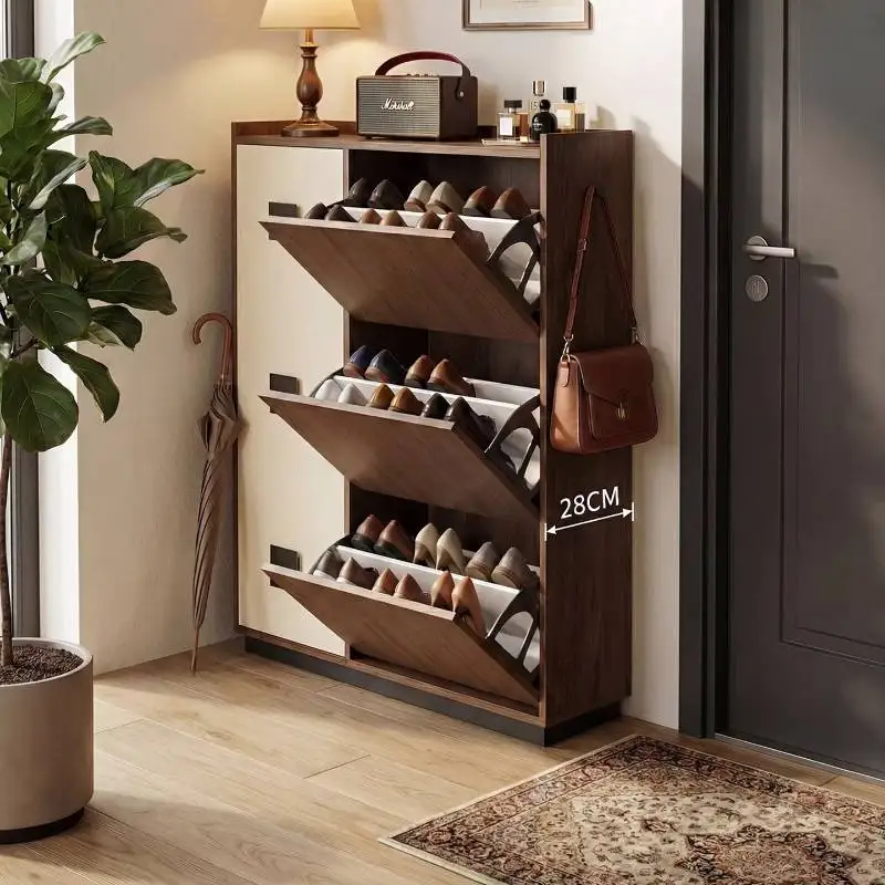 

Hallway Modern Shoe Cabinet Drawers Accessories Apartments Storage Shoe Rack Organizer Wooden Organizador Zapatos Furniture