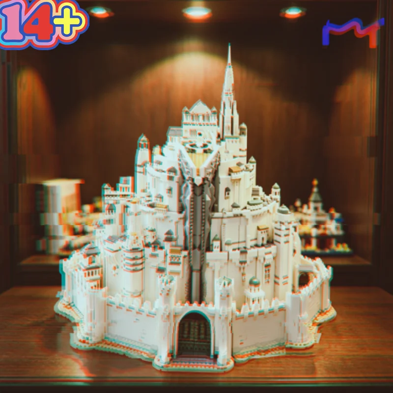 Collector Edition 8278pcs Lord of The Rings Tirith Imperial Capital Building Blocks Assembly Display Model In Stock Holiday Gift