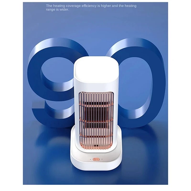 小型デスクトップ電気ヒーター、ポータブルシェーキングヘッド、ptcセラミック高速熱発生器、ホームヒーター、EUプラグ可能ヒーター、1300w