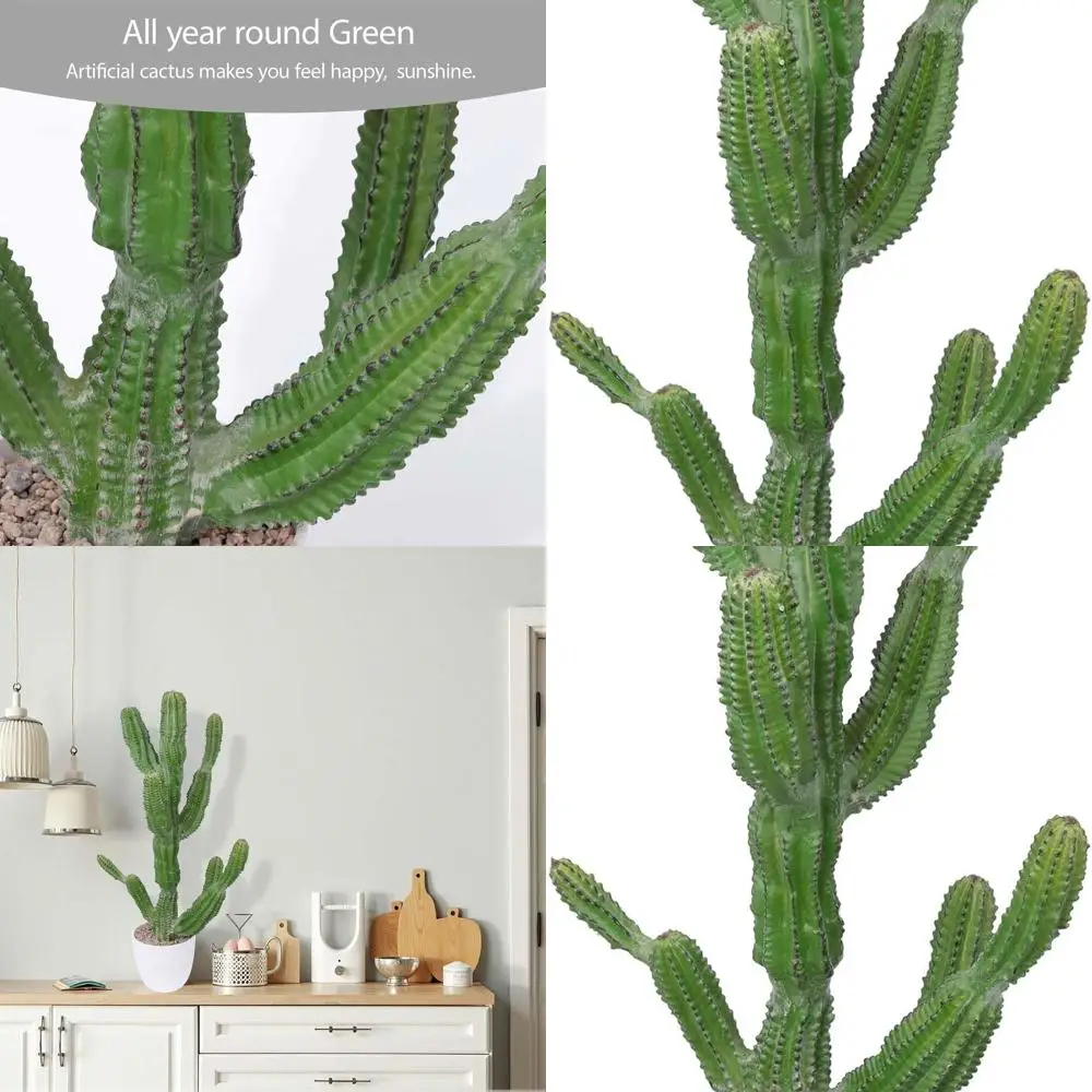 

26-дюймовый искусственный кактус Saguaro для домашнего и офисного декора в помещении и на открытом воздухе