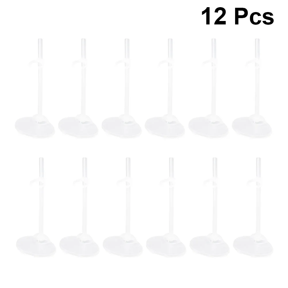 

12 Pcs Stand Holder Standing Wrist Support Display Rack Bracket Adjustable Transparent Model Furniture Plastic Mannequin Do