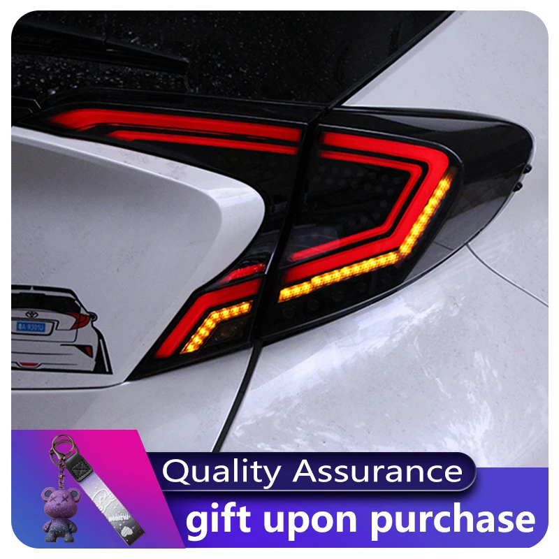 Car Taillight Styling FOR Toyota CHR 2018-2023 Rear Light DRL Dynamic Upgrade LED HID Projector Lens Auto Tool Accessories