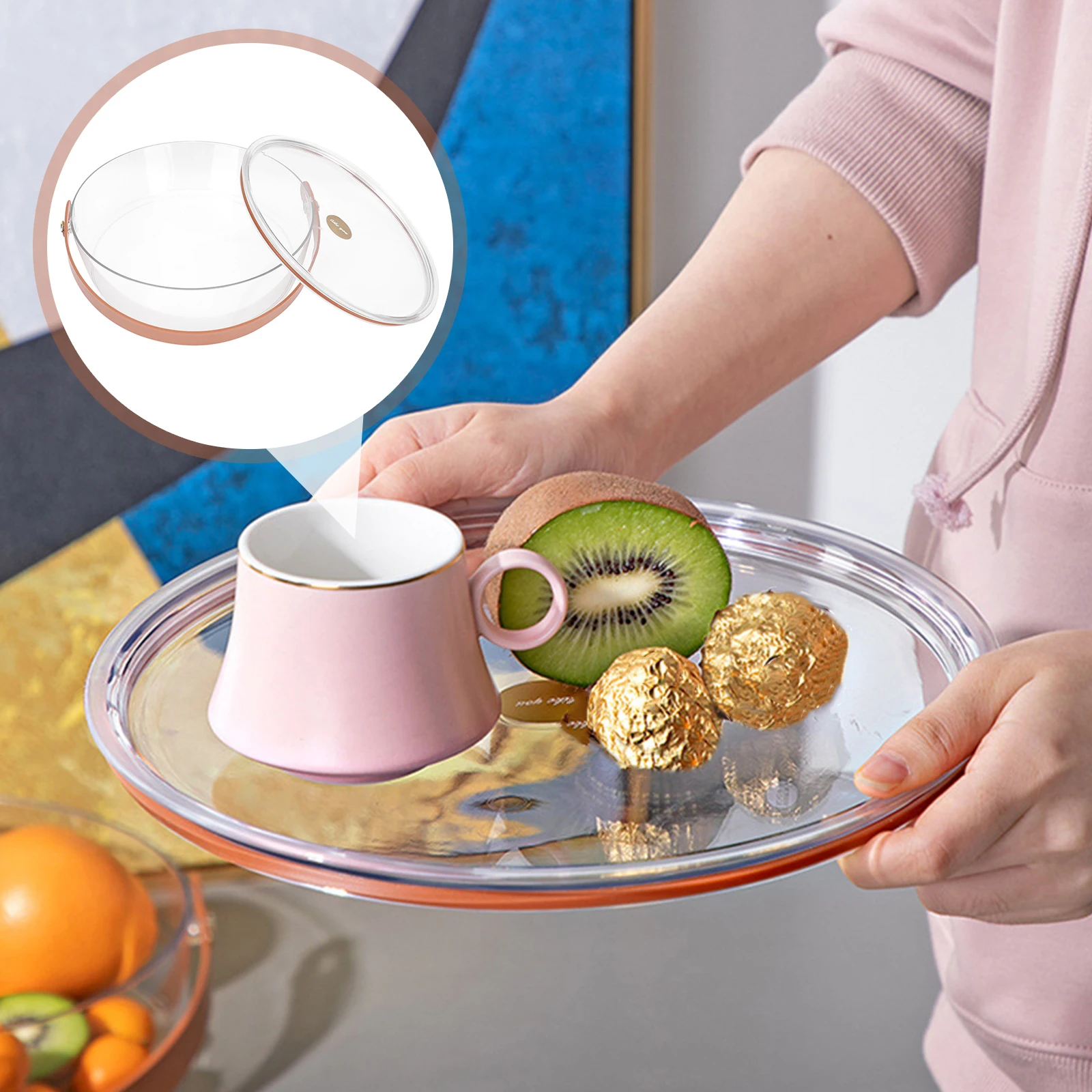 

Plastic Snack Box Transparent Lid Container Dried Fruit Storage Large Capacity Easy Clean Kitchen Picnic Camping Wedding