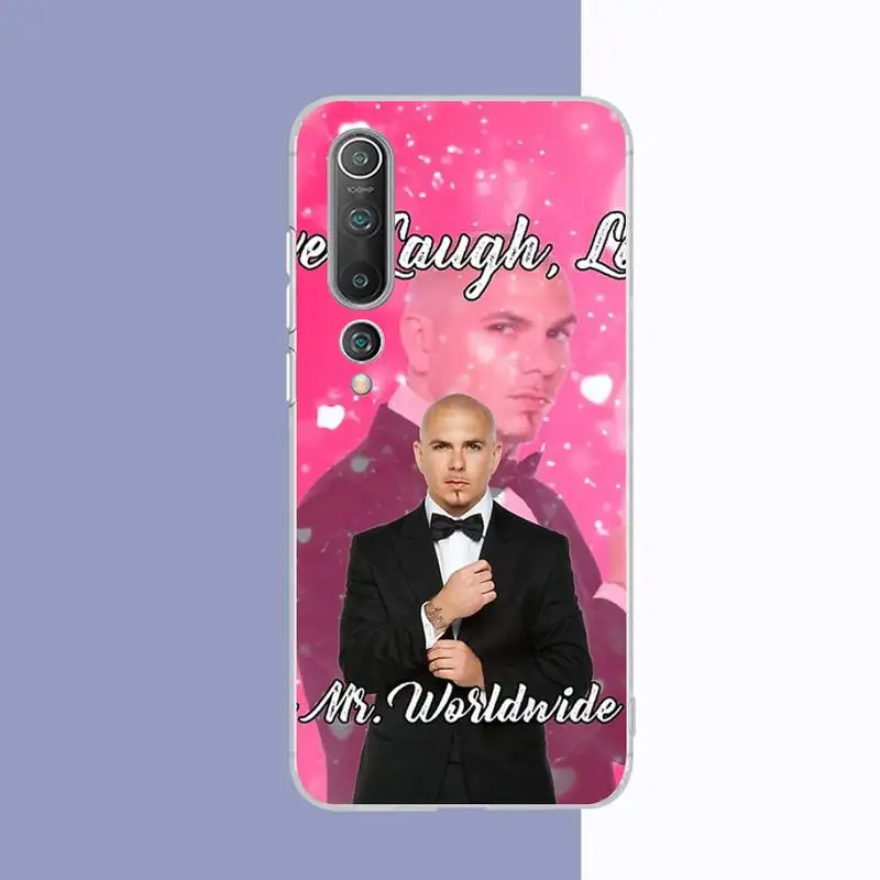 Mr Worldwide Say To Live Laugh Love Casing Ponsel untuk Samsung S21 A10 untuk Redmi Note 7 9 untuk Huawei P30Pro Honor 8X 10i Sampul