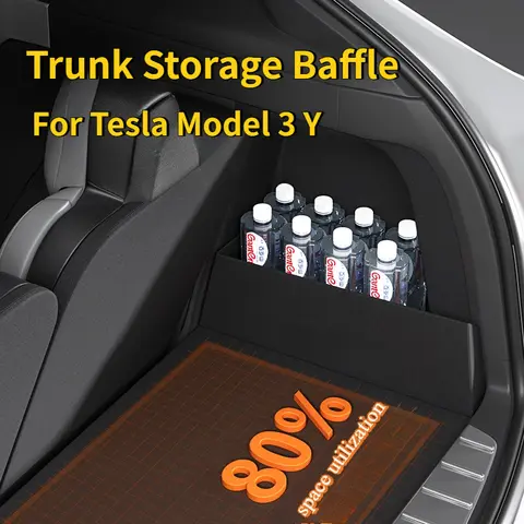 Tesla Model Y Juniper 2025 트렁크 스토리지 배플 테일 박스 스토리지 컴파트먼트 배플 스토리지 파티션 Model3 자동차 액세서리