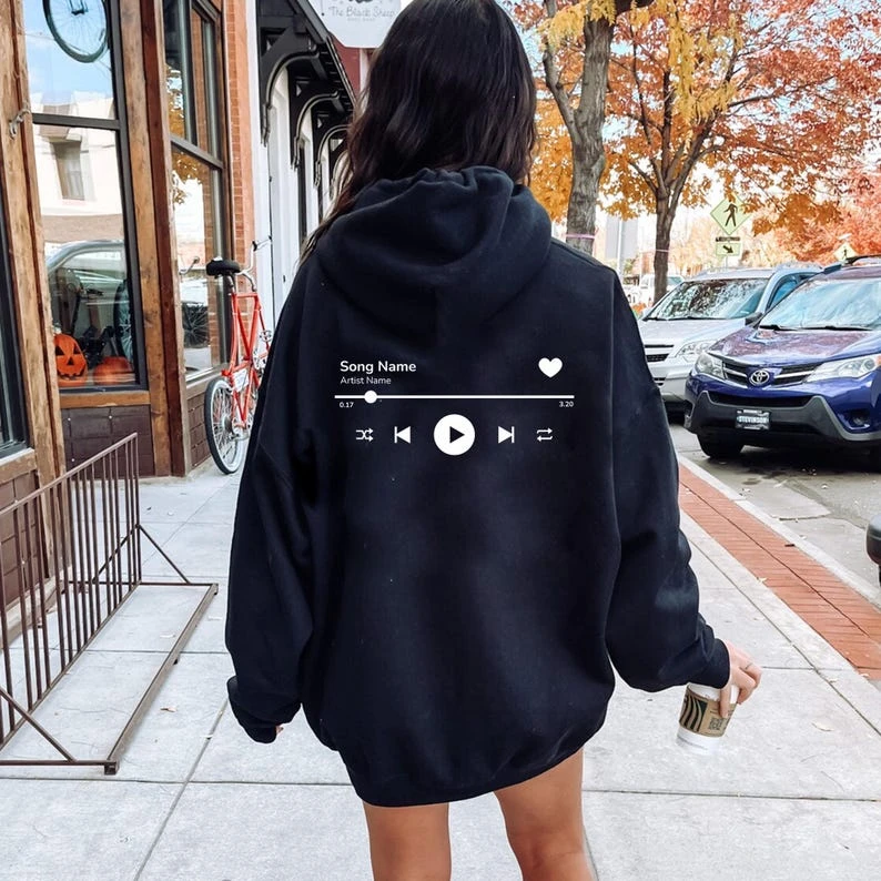 Custom Song Name Hoodie Print Women Men Oversized Autunm Winte Unisex Retro Fashion Trendy Vintage Loose Comfortable hot product