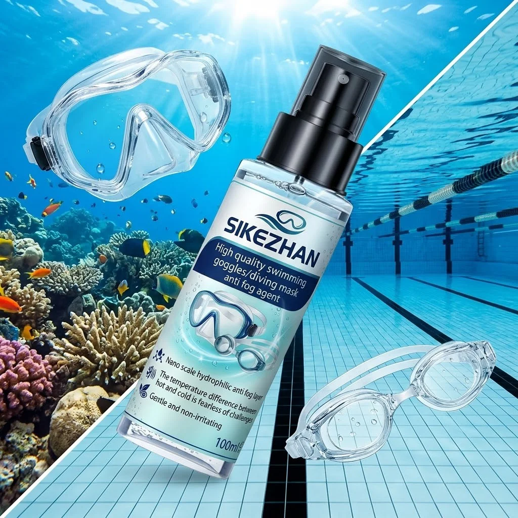 SIKEZHAN Anti-Fog Spray For Swimming Goggles Diving Masks Long Lasting Defogger Clear Vision Lens Cleaner Pool Swim Accessories