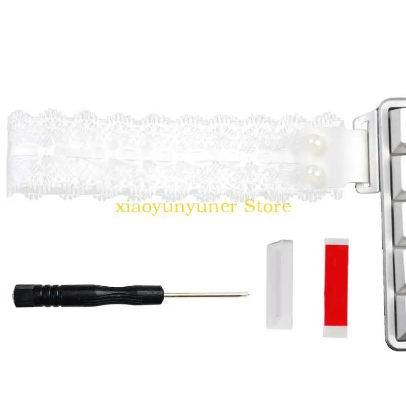 P9JB Permanent Trim Trim Fabric Ribbon Decoration For PC Keyset Individualization Office Use