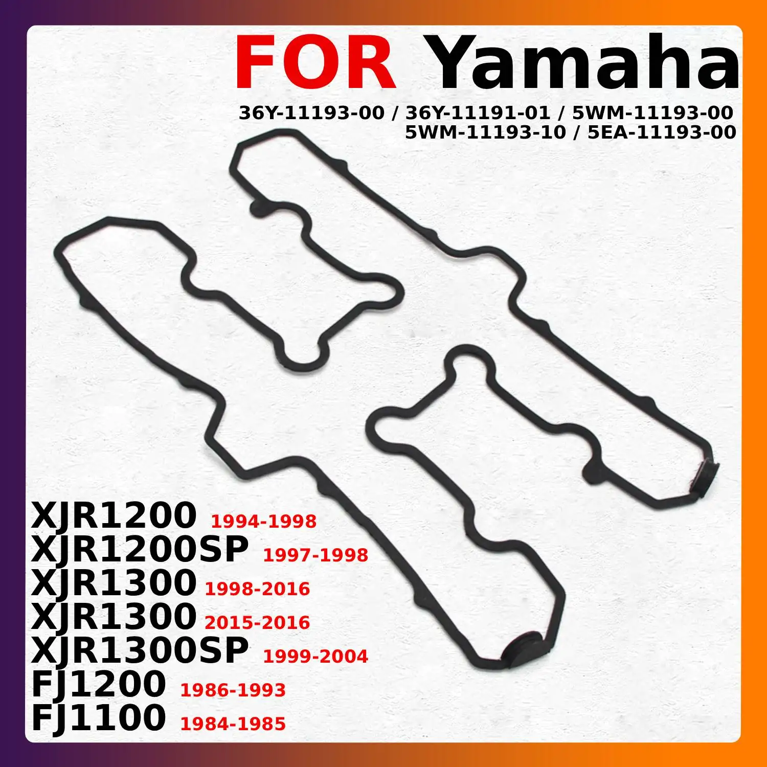 

Motorcycle Cylinder Head Cover Gasket For Yamaha XJR1200 XJR1200SP XJR1300 XJR1300SP FJ1200 FJ1100 36Y-11193-00 36Y-11191-01