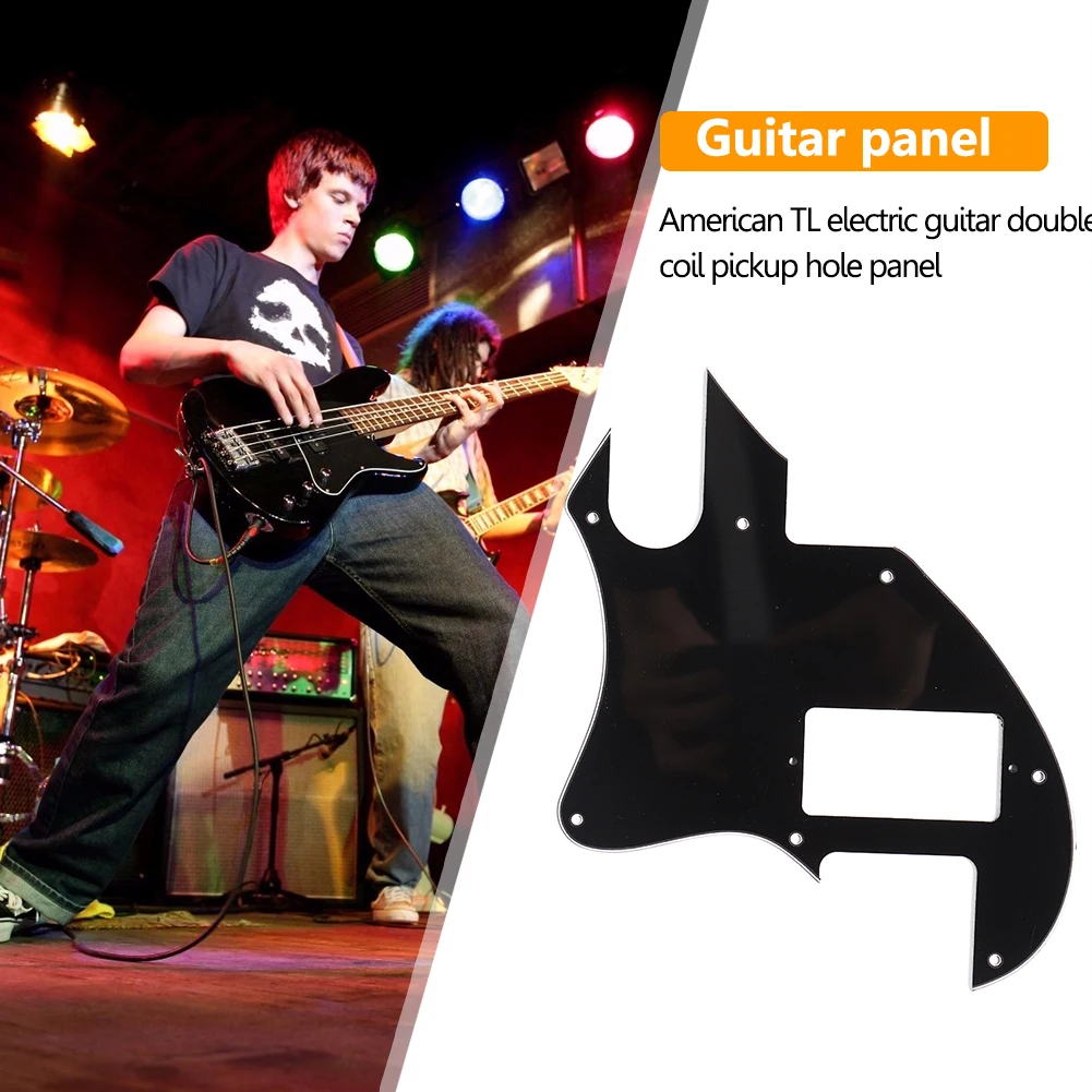 Pelindung Pickguard Gitar Elektrik Pengganti Pelat Goresan 7 Lubang Humbucker Pickguard Gitar TL Pelindung Pick Gitar untuk Gitar TL P90