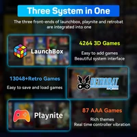 3TB Portable Gaming HDD LaunchBox/Retrobat/Playnite Retro Game Console with 17300+ AAA/3D/Retro Games for PS4/PS3/PS2/Switch/Wii 5