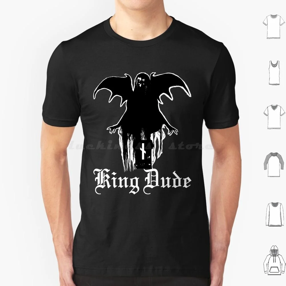 King Dude-Full Virgo Moon T Shirt 6xl Cotton Cool Tee King Dude Dark Gothic Neo Folk Obscure Alternative Band Demon Devil