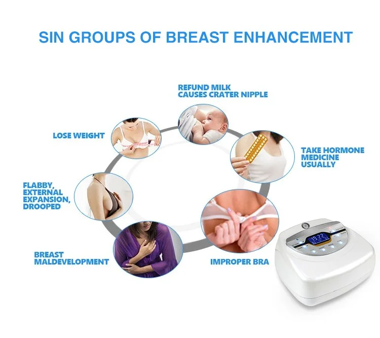 Multi-function breast and hips enlargement vacuum therapy machine with cupping therapy massage