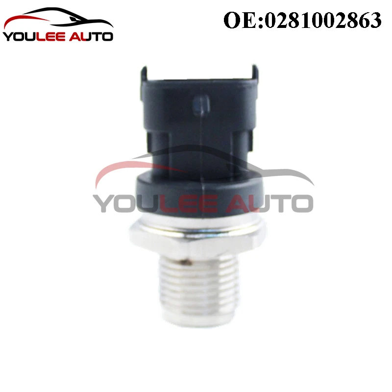 0281002863 sensor de pressão de combustível para hyundai kia 1.5 1.6 1.7 2.0 2.2 2.5 crdi peças de automóvel nova alta qualidade 31401-4a400 314014a010