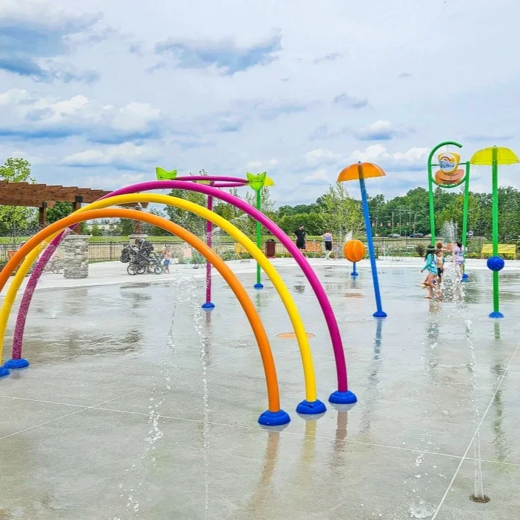 Splash Pad Design Water Park Pool Playground Equipment Splash Pad Installation Spray Funny Zone