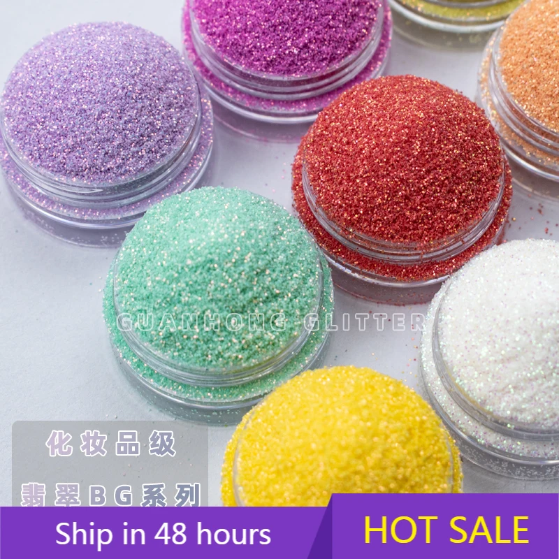 

YTYIN High Quality Wedding Makeup Glitter Powder Fine Nail Art Decorative Material Cosmetic Grade Eco-Friendly Jadeite Colors Se