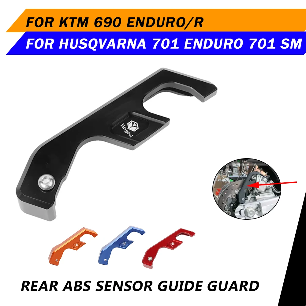 For Husqvarna 701 Supermoto 701 SM For KTM 690 Enduro R Motorcycle Accessories Rear ABS Sensor Cable Guide Guard Protector Cover