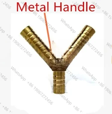 1) Brass Y Type Equal Hose Barb Three Forks 6mm 8mm10mm 12mm Coal Liquid Gas Ball Valve Plumbing Fittings Plastic Metal Handle