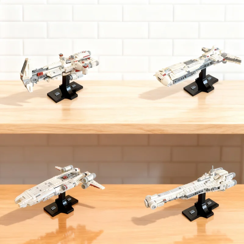 Набор из 654 деталей MOC Tantive IV: 4 упаковки, конструктор, строительные блоки, игрушка для сборки, рождественский подарок, креативная идея для самостоятельной сборки, демонстрационный набор кубиков