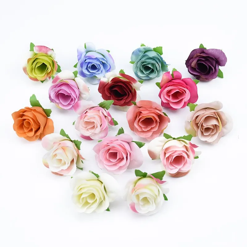 20 stücke Künstliche Pflanzen Dekorative Blumen Brosche Braut Handgelenk Diy Weihnachten Dekorationen für Haus Billig Künstliche Blumen – Detail 3