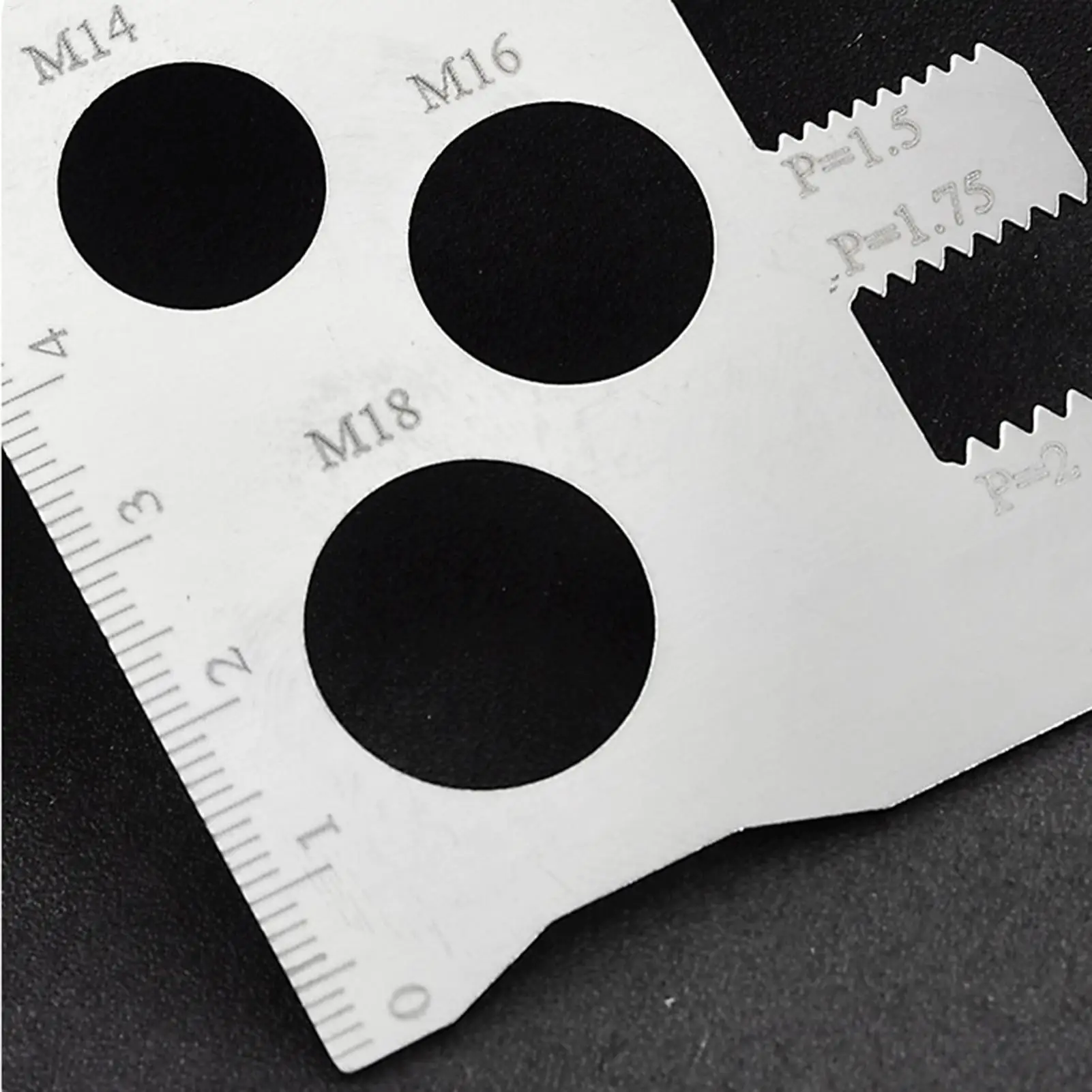 Bolt Gauge Stainless Steel Identifier Tool Pitch Gauge For Industry Home Thread Bolt Nut Pitch Repair Measurement