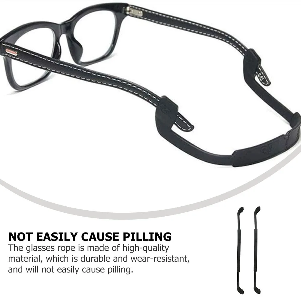 

Silicone Glasses Ropes Eyeglass Holder Strap Lanyard Fixing Accessories Durable Wear Resistant Non Slipping Elastic Design Anti