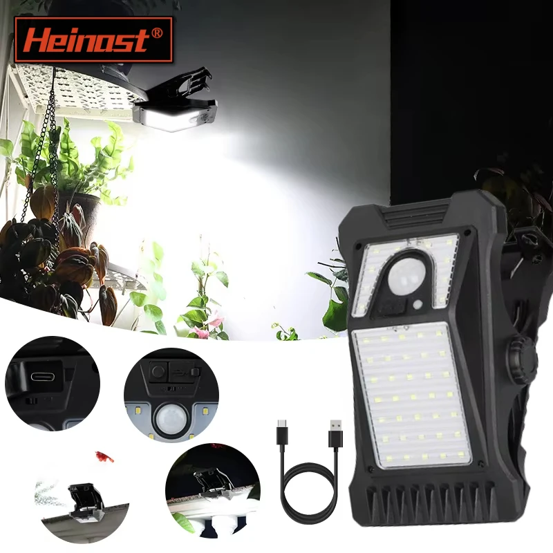

Solar Lights Outdoor Clip On Wall Lights IP65 Waterproof Motion Sensor Lights Wall Lights USB Charging Light For Fence Deck Wall