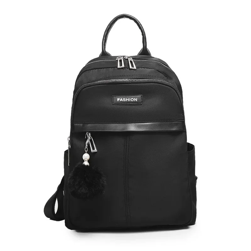 جديد كلاسيكي بلون رائعة براعة حقائب الظهر السيدات موضة بلون النسيج الوجه حقيبة كتف بسيطة الحقائب المدرسية #2