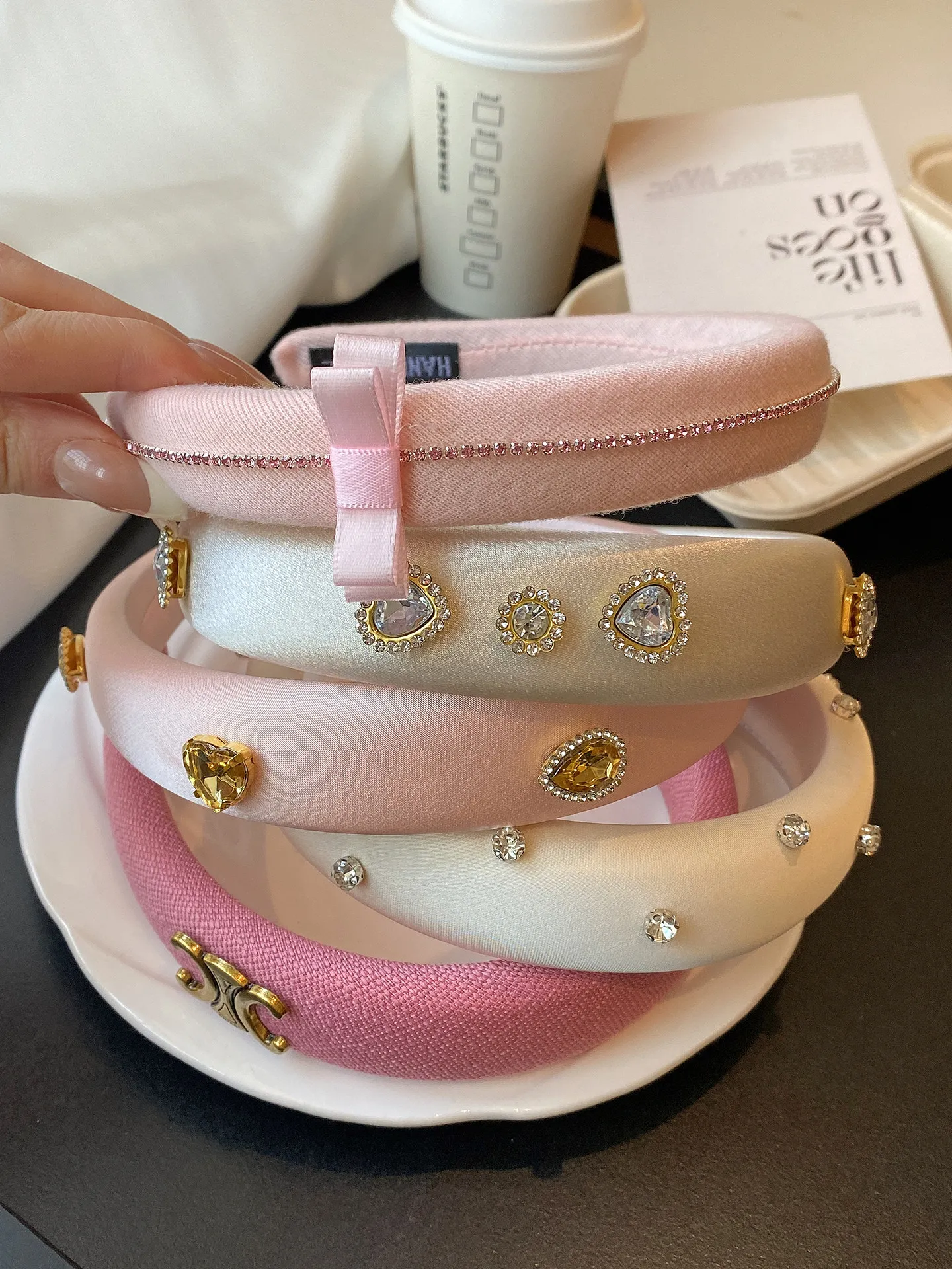 おしゃれな女性用ヘアバンド、洗顔用ヘアクリップ、ハイドレッドヘアバンド、普段使い、屋外用、高級感、軽量、エレガントなヘッドバンド