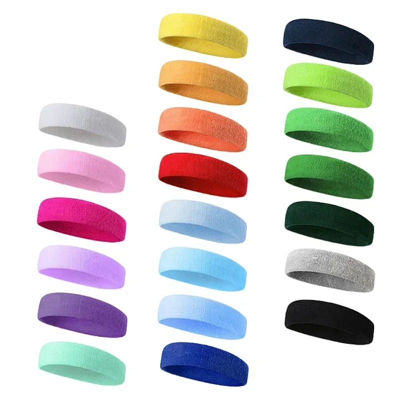 Outdoor Sports Headband Fitness Hair Bands Man Woman Hair Wrap Brace Elastic Cycling Yoga Running Exercising Sweatband Headwear