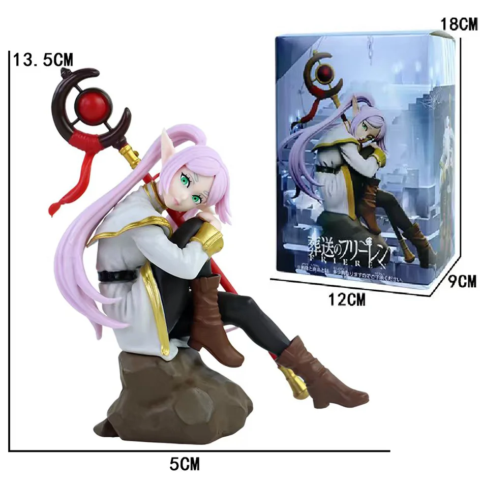 14cm tapón de fideos Sousou no Frieren figura de Chica de Anime Frieren Beyond Journey's End figura de acción juguetes de modelos coleccionables