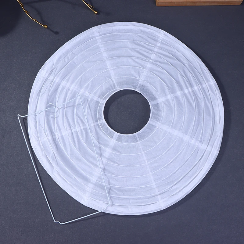 Lámpara de papel con forma de platillo volador, apliques de pared para boda, bolas chinas para fiesta de boda, decoración colgante, pantalla de bola de papel