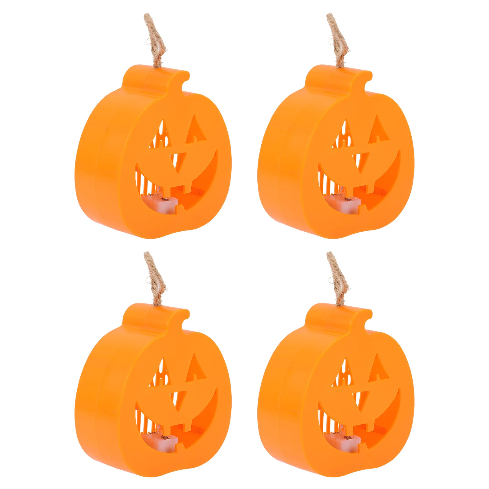 4 pezzi lampada a led decorazione di Halloween portatile decorazione per feste di Halloween luce azionata per regalo di decorazioni da tavolo per feste