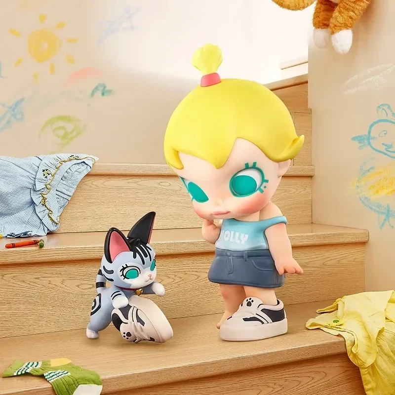 البوب مارت بيبي مولي و الطفل العانس سلسلة صندوق أعمى اللعب Kawaii أنيمي عمل الشكل كايكسا كاجا مفاجأة صندوق غامض دمى الفتيات