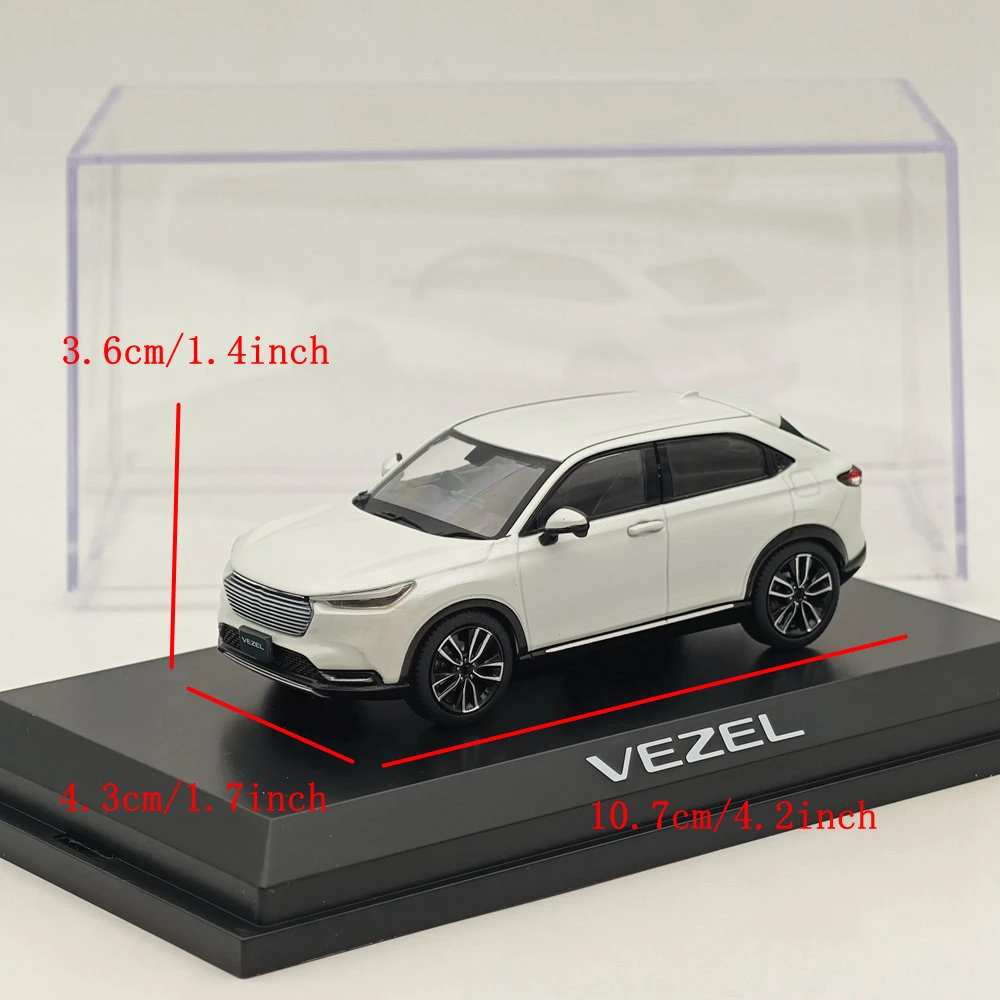 งานอดิเรกญี่ปุ่น 1/43 VEZEL Platinum White Pearl HJ 431002 PW โมเดลรถเหล็ก Limited Collection ของเล่นอัตโนมัติของขวัญ