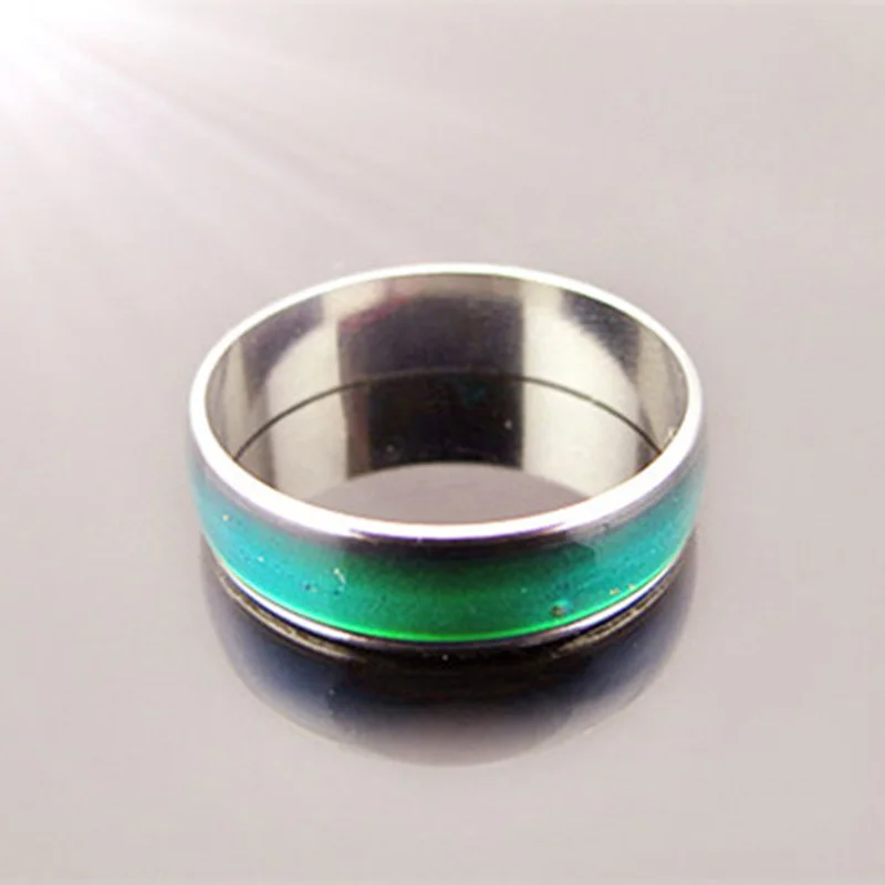 Ringe mit wechselnder Farbe, Edelstahl, Stimmung, Emotion, Gefühl, Temperatur, Ringe für Frauen, Männer, Paare, glasierter Ton, feiner Schmuck, Geschenke – Detail 13