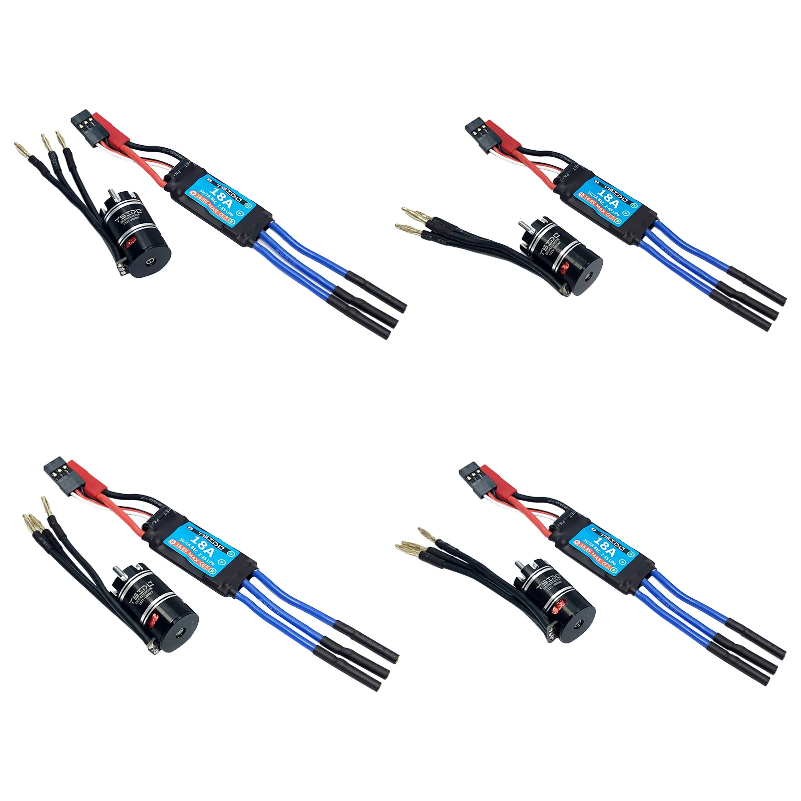 YSIDO Mini 1525 1/24 1/28 1/32 RC 2800/3800/5800/10800KV Brushless Motor 18A ESC