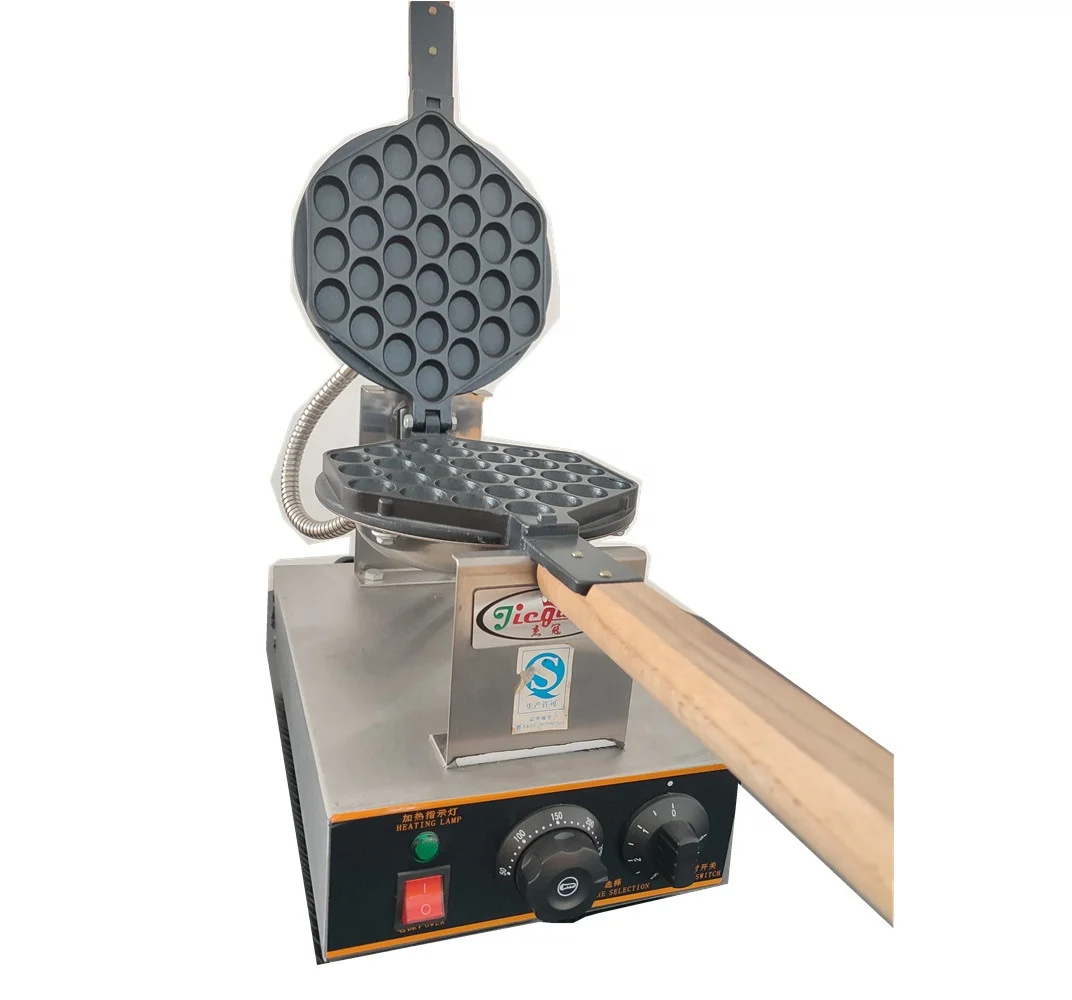 Electric Bubble Waffle Making Machine Belgian Egg Waffle Maker